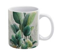 Tazza da caffè in ceramica, tazza robusta da 11 once con design stampato ombra verde, idea regalo per uomini, donne, mamma, papà, anniversario, matrimonio, perfetta per casa o ufficio