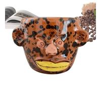 Tazza da caffè in resina, tazza di caffè al latte | Tazza di resina viso strana con maniglia,Strumento di consumo divertente per succo, latte, tè e bevande calde o fredde