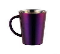Tazza da caffè isolata in acciaio inox, 300 ml, doppia parete (viola)