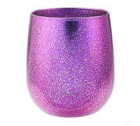 Tazza da caffè isolata Ti da 255 ml, design a doppia parete, ideale per uso esterno e picnic, fondo antiscivolo (viola)