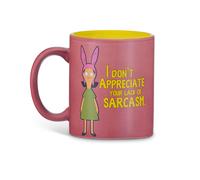 Tazza Da Caffè Louise Belcher Di Bob's Burgers Con Sarcasmo 12oz