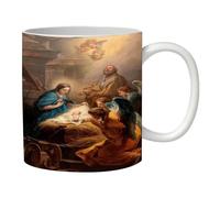 Tazza Da Caffè Natività - Tazza In Ceramica Con Scena Di Natale, Tazza Da Caffè Ispirante | Tazza Di Ceramica Di Scena Della Natività Ispirante Di 11oz, Tazza Da Caffè Storia Di Natale Religiosa