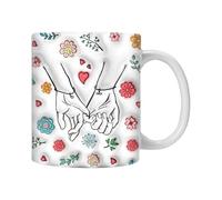 Tazza da caffè per coppie, tazze assortite per lui e lei, set di caffè in ceramica per coppie, regalo di tazze da caffè d'amore, regalo di compleanno romantico, tazze carine per lui