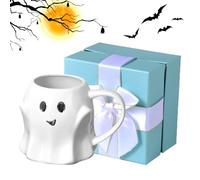 Tazza da caffè per Halloween - Tazza in ceramica spaventosa - Novità Ghost Themed Tumbler | Divertente scheletro porta caffeina, per autunnale del mattino Trick or Greating Treffen