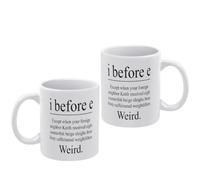 Tazza da caffè per insegnanti, in ceramica, 330 ml, con scritta "Grammatica | Grammatica scritta per insegnanti su tazza in ceramica da 330 ml, divertente per la stanza degli insegnanti e le lezioni.