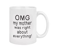 Tazza da caffè per mamma, tazza da caffè piccola da 350 ml | divertente tazza da caffè in ceramica originale per mamma e donna, unica tazza per mamma di figlio, figlia per compleanno, festa della