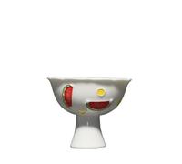 Tazza da caffè per Ristoranti Tazza da caffè da viaggio dipinta a mano Master Cup Kung Fu Tea Steel Under Graduate Tea Cup Home Single Cup Kung Fu Tè Tazza da caffè per bevande calde/fredde (D)