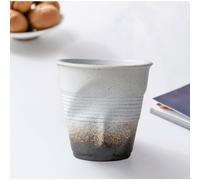 Tazza da caffè plissettata creativa Tazza da latte per la colazione 6,7 once