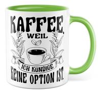 Tazza da caffè regalo per caffè. Perché 'Ich kündige' keine Optionist., tazza da caffè caffeina stanca ufficio job team caffee, idea regalo sarcasmo meme scherzo divertente scritta