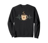 Tazza da caffè retrò con Battito Cardiaco Felpa