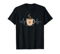 Tazza da caffè retrò con Battito Cardiaco Maglietta