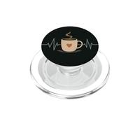 Tazza da caffè retrò con battito cardiaco PopSockets PopGrip per MagSafe