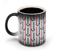 Tazza da caffè riscaldata con testa di panda, tazza da caffè in ceramica s