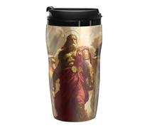 Tazza da caffè riutilizzabile con stampa delle dee greche con coperchio, Stile:, 250ml