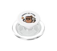 Tazza da caffè Sarcastica Grumpy Anti-Morning Vibes Cartoon Art PopSockets PopGrip per MagSafe