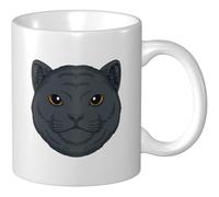 Tazza Da Caffè Shorthair Cat Head Tazze Di Caffee Personalizzato Uomini Tazza Innamorati, Per The, Bambini, Home, 330ml