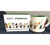 Tazza da caffè Starbucks Snoopy in gres 414 ml 14 oz nuova arachidi Halloween
