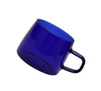 Tazza da caffè, Tazza da caffè in Vetro da 350 Ml Tazza da caffè in Cristallo con Manico Resistenza Alle Alte Temperature (BLUE)