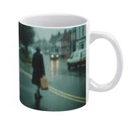 Tazza da caffè, tazza in ceramica stampata con nebbia al neon da 11 once, adatta al microonde e alla lavastoviglie, ottimo regalo per Natale, compleanno, San Valentino, inaugurazione della casa