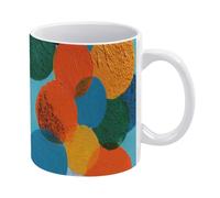 Tazza da caffè, tazza in ceramica stampata con ritmo di frutta da 11 once, adatta al microonde e alla lavastoviglie, ottimo regalo per Natale, compleanno, San Valentino, inaugurazione della casa