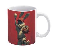 Tazza da caffè, tazza in ceramica stampata Crimson Field Motion da 11 once, adatta al microonde e alla lavastoviglie, ottimo regalo per Natale, compleanno, San Valentino, inaugurazione della casa