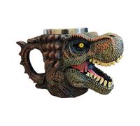 Tazza da caffè - Tazza termica a forma di dinosauro, decorazione per tutto l'anno, contenitore per bevande calde e fredde, cioccolato, tè, birra, hotel, campeggio, casa, dormitorio