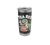 Tazza da caffè Tea Rex con testo umoristico Bicchiere termico in acciaio inox doppia parete
