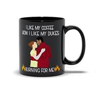 Tazza da caffè unica da 325 ml, Burning for Me I Like My Coffee Like My Dukes Mug Blk - I Burn for You, Duke of Hastings, Bridgerton Series, regalo per lei