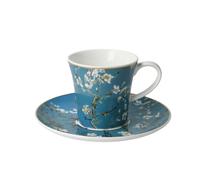 Tazza Da Caffè Vincent Van Gogh Con UT MANDELBAUM BLU 150ml Goebel Porcellana WA