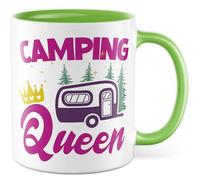 Tazza da campeggio regalo campeggio queen tazza caffè vacanza outdoor camper campeggio autobus idea regalo moglie fidanzata collega lavoro compleanno tazza caffè