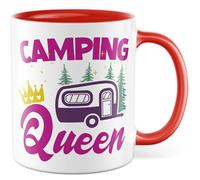 Tazza da campeggio regalo campeggio queen tazza caffè vacanza outdoor camper campeggio autobus idea regalo moglie fidanzata collega lavoro compleanno tazza caffè