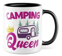 Tazza da campeggio regalo campeggio queen tazza caffè vacanza outdoor camper campeggio autobus idea regalo moglie fidanzata collega lavoro compleanno tazza caffè