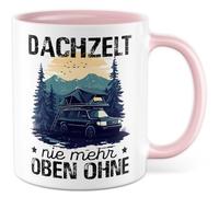 Tazza da campeggio regalo tenda da tetto mai più alta senza tazza da caffè vacanza all'aperto natura ufficio lavoro team, idea regalo fidanzata colleghi famiglia tazza caffè