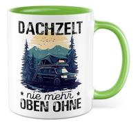 Tazza da campeggio regalo tenda da tetto mai più alta senza tazza da caffè vacanza all'aperto natura ufficio lavoro team, idea regalo fidanzata colleghi famiglia tazza caffè