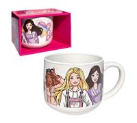 Tazza da colazione Barbie in ceramica tazza modello jumbo per bambine 380 ml con scatola