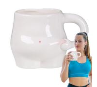 Tazza da colazione grassa del ventre - tazza di caffè spessa, tazze da caffè divertenti | Tazza da colazione fatta a mano, 320 ml di caffè unico body art / tazza di tè, stoviglie dolci per la madre
