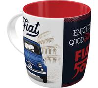 Tazza da Colazione Latte Caffe Te Modello Fiat 500 Good Things Classic Vintage