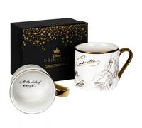 Tazza da collezione Disney Cenerentola Tazza bianca classica con placcatura in o