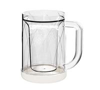 Tazza da congelatore, tazza da caffè ghiacciato | Raffreddatore per birra trasparente per frigorifero - Tazza da caffè ghiacciata a strato intermedio trasparente, tazze a doppio paro