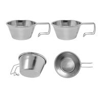 Tazza da esterno resistente da 50 ml, per uso alimentare, in acciaio inox, portatile, per caffè e viaggi