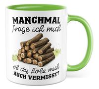 Tazza da falegname regalo a volte mi chiedo se manca anche il legno, tazza da caffè falegname, in legno, per esterni, ufficio, lavoro, idea regalo collega, fidanzato, papà, figlio, tazza da caffè