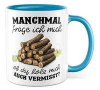 Tazza da falegname regalo a volte mi chiedo se manca anche il legno, tazza da caffè falegname, in legno, per esterni, ufficio, lavoro, idea regalo collega, fidanzato, papà, figlio, tazza da caffè
