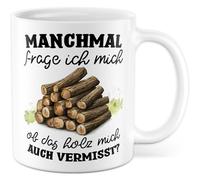 Tazza da falegname regalo a volte mi chiedo se manca anche il legno, tazza da caffè falegname, in legno, per esterni, ufficio, lavoro, idea regalo collega, fidanzato, papà, figlio, tazza da caffè