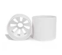 Tazza da foro da golf da 6 pollici - Tazza da allenamento a sfera con 8 fori di drenaggio | Allenamento di Golf all'Aperto White Cup Equipment per Corsi, Accademia, Scuole, Pratica