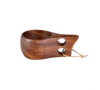 Tazza da latte in legno di acacia, per bevande calde, tra cui caffè, tè e latte, tazza rustica in legno progettato per un uso pratico (C)