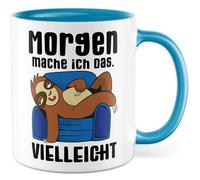 Tazza da lavoro regalo mattina io faccio das. forse ., tazza da caffè ufficio job ufficio procrastinazione lavoro caffè caffè idea regalo sarcasmo ironia meme divertente scritta