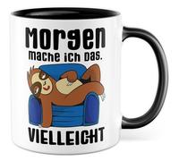 Tazza da lavoro regalo mattina io faccio das. forse ., tazza da caffè ufficio job ufficio procrastinazione lavoro caffè caffè idea regalo sarcasmo ironia meme divertente scritta