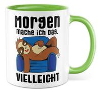 Tazza da lavoro regalo mattina io faccio das. forse ., tazza da caffè ufficio job ufficio procrastinazione lavoro caffè caffè idea regalo sarcasmo ironia meme divertente scritta