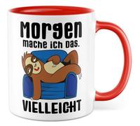 Tazza da lavoro regalo mattina io faccio das. forse ., tazza da caffè ufficio job ufficio procrastinazione lavoro caffè caffè idea regalo sarcasmo ironia meme divertente scritta