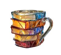 Tazza da libro dipinta | Tazza da latte con manico, tazza creativa per studio del mattino, amanti della letteratura - biblioteca, caffè, casa e cucina